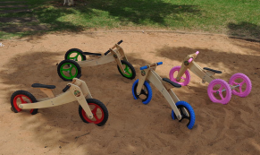 Triciclo / bicicleta de equilíbrio Woodbike